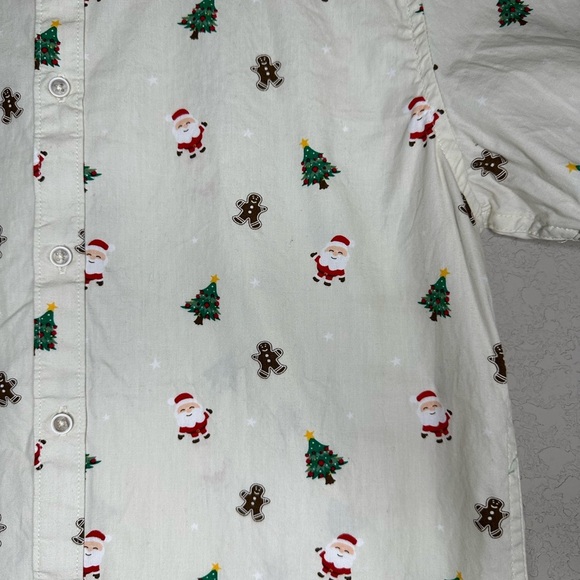 Denim And Flower Men’s Short Sleeve Button Down Curved Hem Shirt Size S - Picture 7 of 10